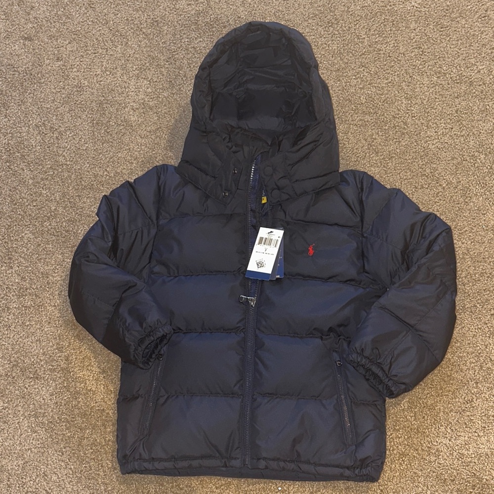 Kids Navy Blue Puffer Jacket